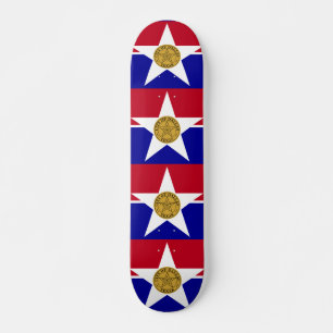 Vlag van Dallas, Texas Skateboard