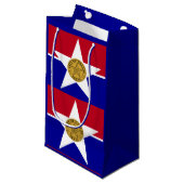 Vlag van Dallas, Texas Small Gift Bag Klein Cadeauzakje (Voorkant Gekanteld)