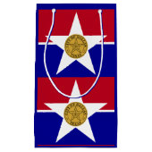 Vlag van Dallas, Texas Small Gift Bag Klein Cadeauzakje (Voorkant)