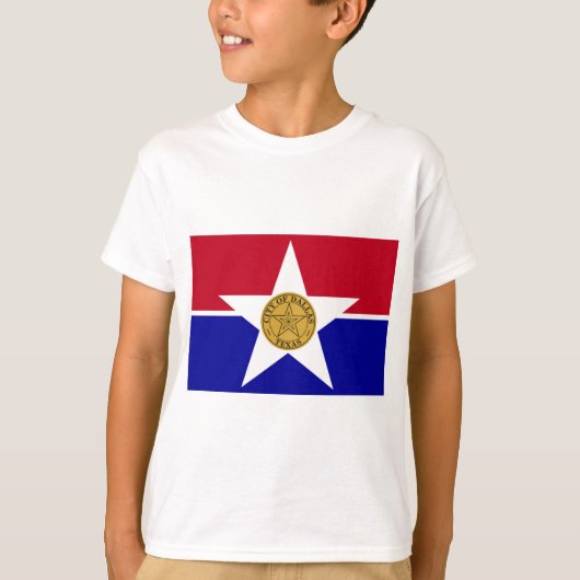 Vlag van Dallas (Texas) T-shirt (Voorkant)
