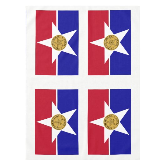 Vlag van Dallas, Texas Tafelkleed (Voorkant)