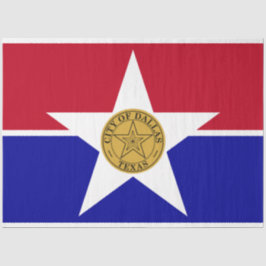Vlag van Dallas (Texas) Tissuepapier