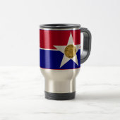 Vlag van Dallas, Texas Travel Mug Reisbeker (Voorkant rechts)