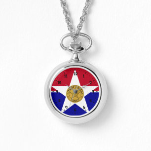 Vlag van Dallas, Texas Watch Horloge