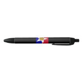Vlag van Dallas (Texas) Zwarte Inkt Pen (Bodem)