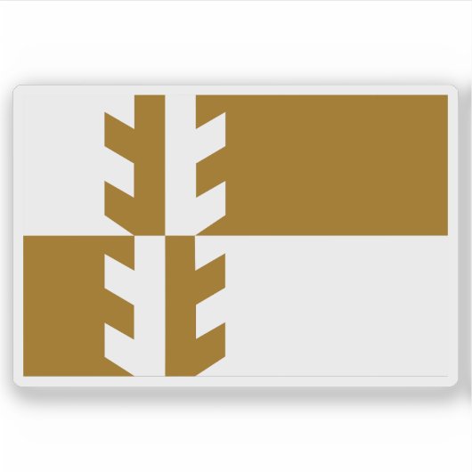 Vlag van Damaraland, de Republiek Zuid-Afrika Sticker (Voorkant)