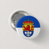 Vlag van Darmstadt, Duitsland Ronde Button 3,2 Cm (Voorkant /achterkant)