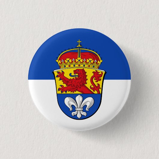 Vlag van Darmstadt, Duitsland Ronde Button 3,2 Cm (Voorkant)