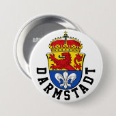 Vlag van Darmstadt, Duitsland Ronde Button 7,6 Cm (Voorkant /achterkant)