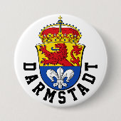 Vlag van Darmstadt, Duitsland Ronde Button 7,6 Cm (Voorkant)