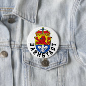 Vlag van Darmstadt, Duitsland Ronde Button 7,6 Cm (In situ)