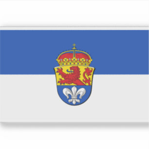 Vlag van Darmstadt Sticker