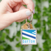 Vlag van Dayton, Ohio (2021) Sleutelhanger (Hand)