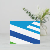 Vlag van Dayton, Ohio Folie Feestdagen Briefkaart (Staand Voorkant)