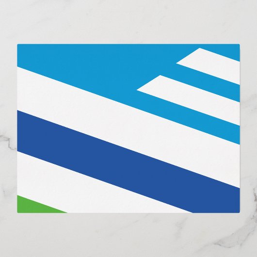 Vlag van Dayton, Ohio Folie Feestdagen Briefkaart (Voorkant)