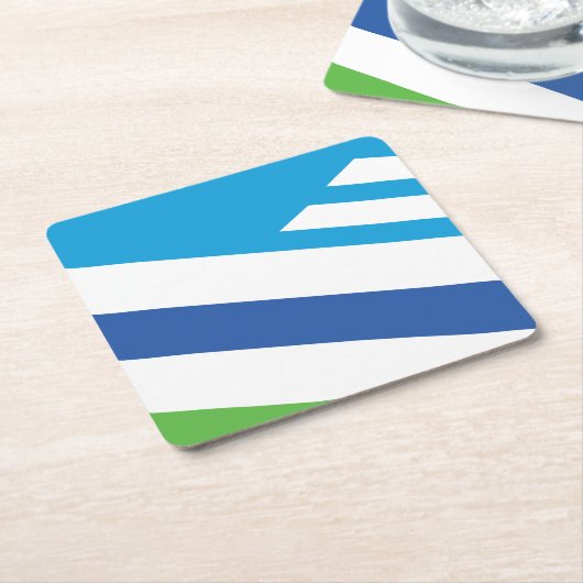 Vlag van Dayton, Ohio Kartonnen Onderzetters (Schuin)