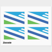 Vlag van Dayton, Ohio Rechthoekige Sticker (Vel)