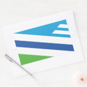 Vlag van Dayton, Ohio Rechthoekige Sticker (Envelop)