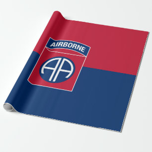 Vlag van de 82e Luchtlandingsdivisie Militair Vete Cadeaupapier