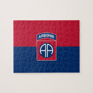 Vlag van de 82e Luchtlandingsdivisie Militair Vete Legpuzzel