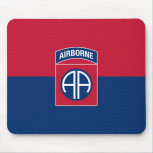 Vlag van de 82e Luchtlandingsdivisie Militair Vete Muismat