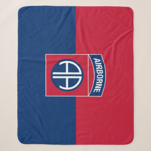 Vlag van de 82e Luchtlandingsdivisie Militair Vete Sherpa Deken