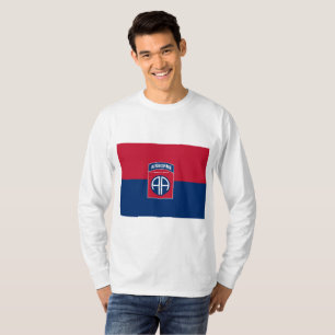 Vlag van de 82e Luchtlandingsdivisie Militair Vete T-shirt