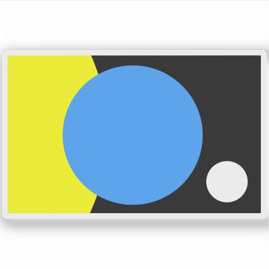 Vlag van de aarde sticker (Voorkant)