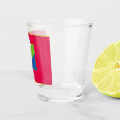 Vlag van de Abruzzen (Italië) Shot Glas (Rechts)