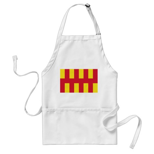 Vlag van de Adult Apron van Northumberland Standaard Schort (Voorkant)