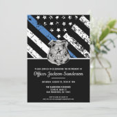 Vlag van de afdeling politierechtshandhaving bij p kaart (Staand voorkant)