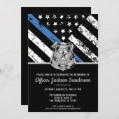 Vlag van de afdeling politierechtshandhaving bij p kaart (Voorkant / Achterkant)