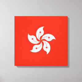 Vlag van de Afdruk van Hong Kong Canvas