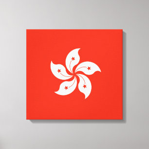 Vlag van de Afdruk van Hong Kong Canvas