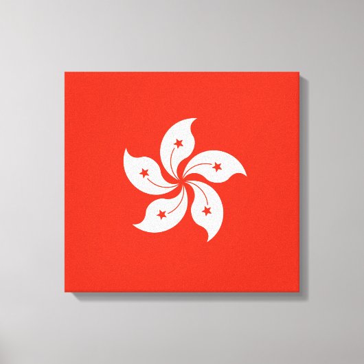 Vlag van de Afdruk van Hong Kong Canvas (Voorkant)