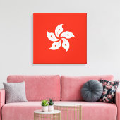 Vlag van de Afdruk van Hong Kong Canvas (Insitu (Woonkamer))