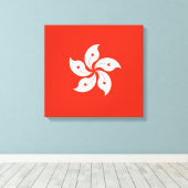 Vlag van de Afdruk van Hong Kong Canvas (Insitu (Houten vloer))