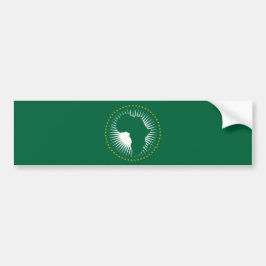 Vlag van de Afrikaanse Unie (Afrika) (Panafrica) Bumpersticker