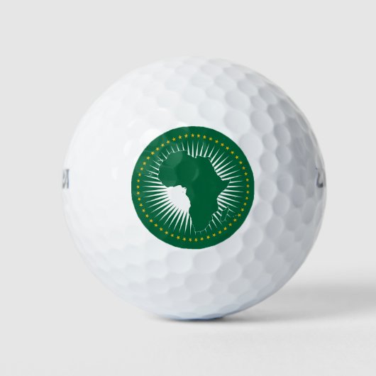 Vlag van de Afrikaanse Unie (Afrika) (Panafrica) Golfballen (Voorkant)