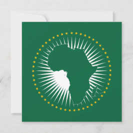 Vlag van de Afrikaanse Unie (Afrika) (Panafrica) Kaart
