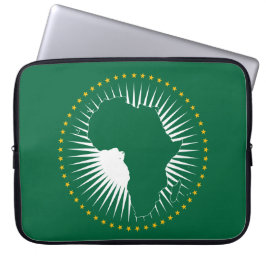Vlag van de Afrikaanse Unie (Afrika) (Panafrica) Laptop Sleeve