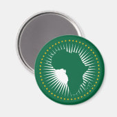 Vlag van de Afrikaanse Unie (Afrika) (Panafrica) Magneet (Voorkant / Achterkant)