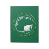 Vlag van de Afrikaanse Unie (Afrika) (Panafrica) Notitieblok (Linkerzijde)