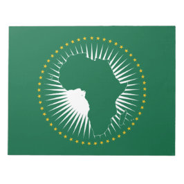 Vlag van de Afrikaanse Unie (Afrika) (Panafrica) Notitieblok