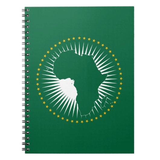 Vlag van de Afrikaanse Unie (Afrika) (Panafrica) Notitieboek (Voorkant)