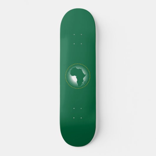 Vlag van de Afrikaanse Unie (Afrika) (Panafrica) Persoonlijk Skateboard (Voorkant)