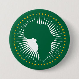 Vlag van de Afrikaanse Unie (Afrika) (Panafrica) Ronde Button 7,6 Cm