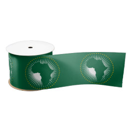 Vlag van de Afrikaanse Unie (Afrika) (Panafrica) Satijnen Lint