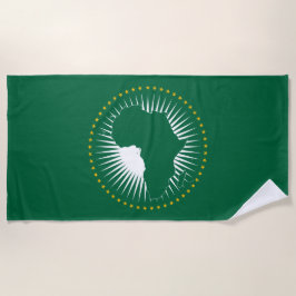 Vlag van de Afrikaanse Unie (Afrika) (Panafrica) Strandlaken