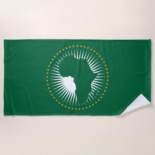 Vlag van de Afrikaanse Unie (Afrika) (Panafrica) Strandlaken (Voorkant)